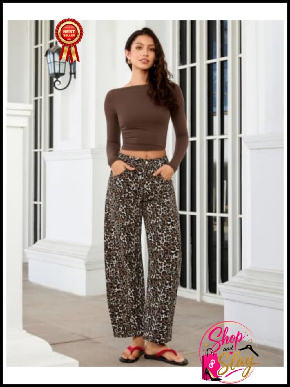 High Waisted Barrel Jeans Stretchy Denim Tapered Ankle Pants - Picture 4 of 6
